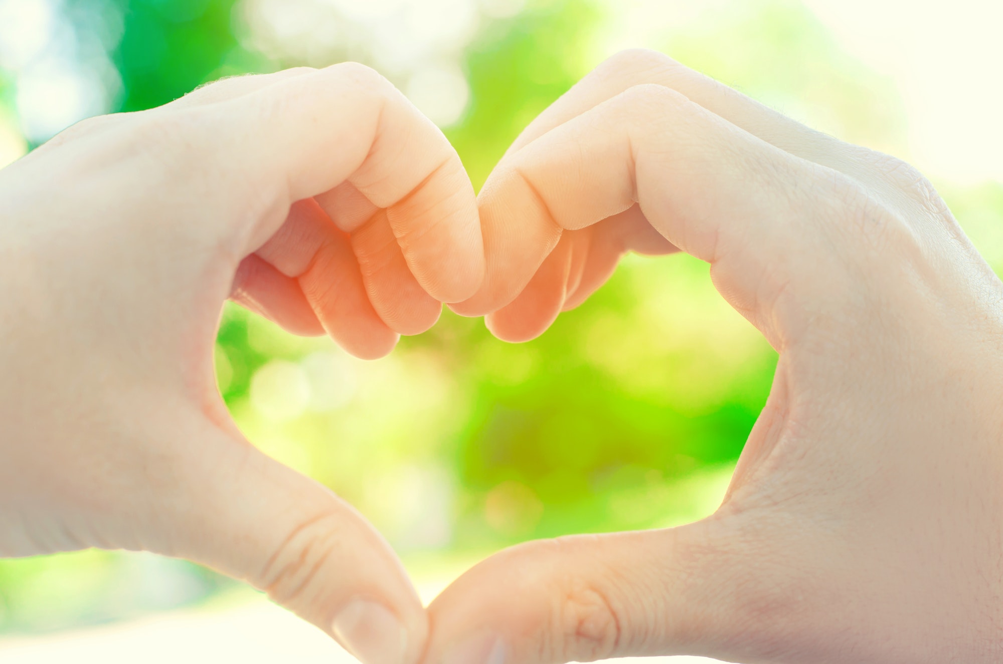 Heart with hands